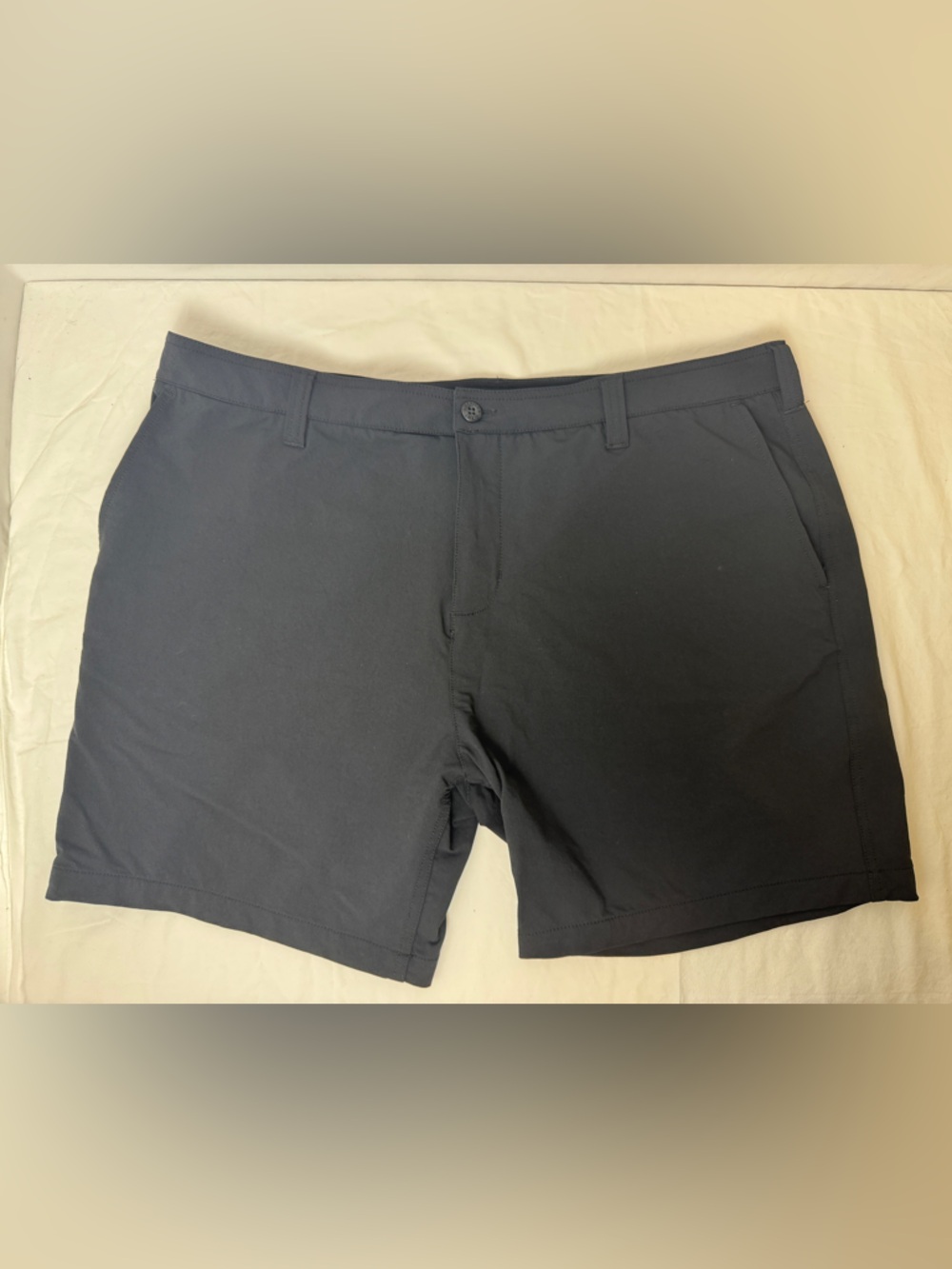 American Giant Men's Commuter Shorts Black 38W 7" Inseam Made in USA Stretch